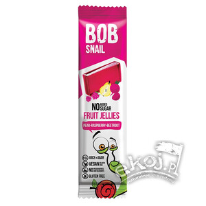 Bob Snail przekąska jellies gruszka-malina-burak bez dodatku cukru 38g