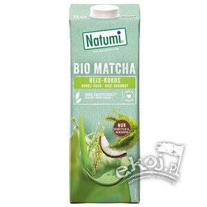 Napój ryżowo-kokosowy z matchą bez dodatku cukrów BIO 1L Natumi