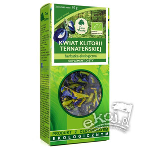 Herbatka kwiat klitorii ternateńskiej BIO 10g Dary Natury