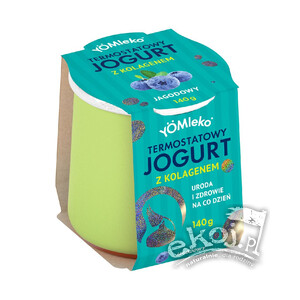 Jogurt termostatowy jagodowy z kolagenem BIO 140g YÖMLEKO
