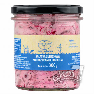 Sałatka śledziowa z burakiem i jabłkiem 300g Smolin Fish