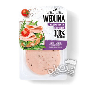 Wędlina roślinna z pieprzem 100g Well Well