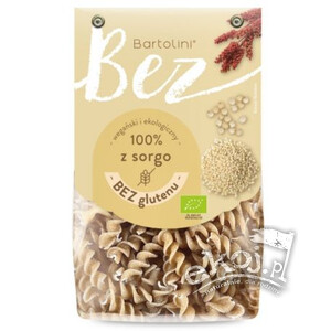 Makaron z sorgo świderki bezglutenowy BIO 250g Bartolini