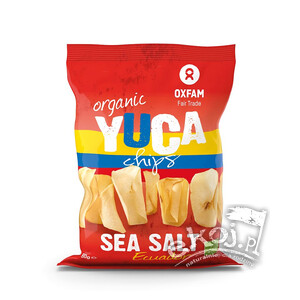 Chipsy z manioku z solą morską BIO 60g Oxfam