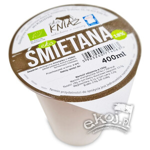 Śmietana 18% duża BIO 400ml Eko Kniaź