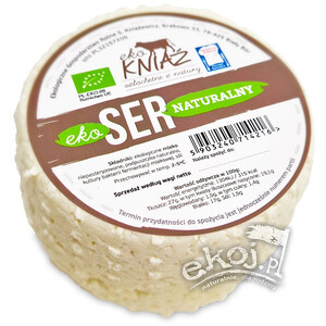 Ser naturalny świeży BIO ok. 330g Eko Kniaź