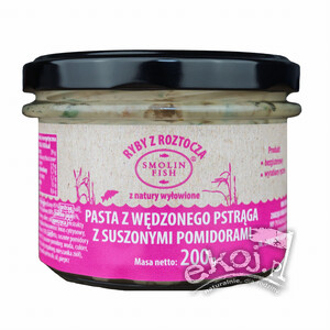 Pasta z pstrąga wędzonego z suszonymi pomidorami 200g Smolin Fish