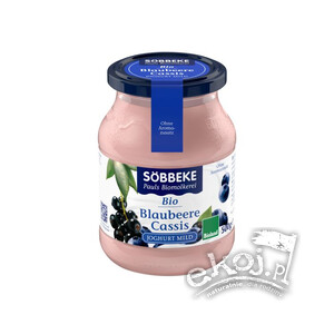 Jogurt jagoda czarna porzeczka BIO 500g Sobbeke