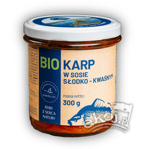 Karp w sosie słodko - kwaśnym BIO 300g Gospodarstwo Rybackie Zawólcze