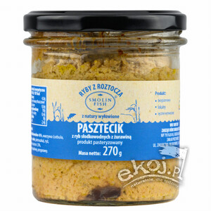 Pasztet z ryb słodkowodnych z żurawiną DUŻY 270g Smolin Fish