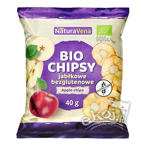 Chipsy jabłkowe bezglutenowe BIO 40g Naturavena