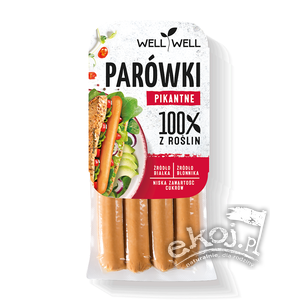 Parówki roślinne pikantne 200g Well Well
