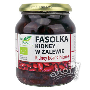 Fasolka kidney w zalewie w słoiku EKO 360g Bio Azja