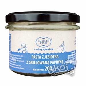 Pasta z jesiotra z grillowaną papryką 200g Smolin Fish