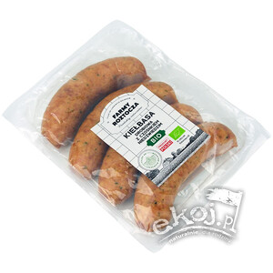 Kiełbasa drobiowa z czosnkiem niedźwiedzim BIO Farmy Roztocza