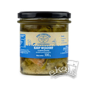 Karp wędzony w zalewie porowej bezglutenowy 300g Smolin Fish