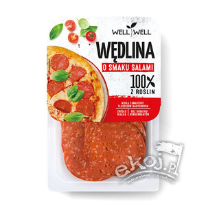 Wędlina roślinna o smaku salami 100g Well Well