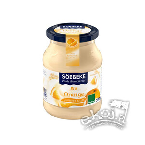 Jogurt kremowy o smaku pomarańczy BIO 500g Sobbeke