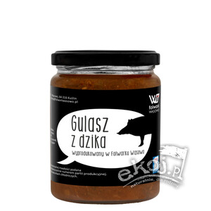 Gulasz z dzika 480g Folwark Wąsowo