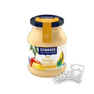 Jogurt mango wanilia BIO 500g Sobbeke