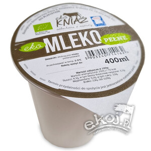 Mleko pełne świeże BIO 400ml Eko Kniaź