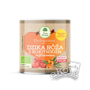 Dzika róża z rokitnikiem liofilizowana sproszkowana BIO 70g Dary Natury