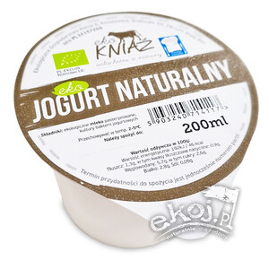 Jogurt naturalny mały BIO 200ml Eko Kniaź