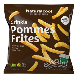 Frytki KARBOWANE mrożone BIO 600g Naturalcool
