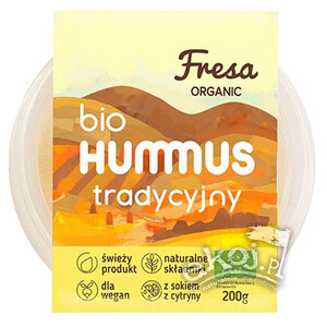 Hummus tradycyjny BIO 200g Fresa Organic