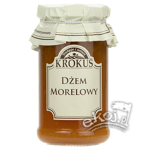 Dżem morelowy o obniżonej zawartości cukru bezglutenowy 235g Krokus
