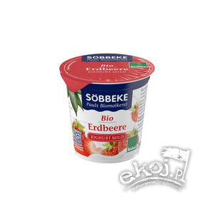 Jogurt truskawkowy BIO 150g Sobbeke