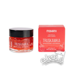 Peeling do ust wygładzajaco-odżywczy truskawkowy 15 ml Mohani