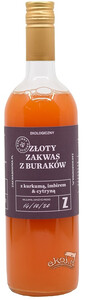 Złoty zakwas z buraków z kurkumą, imbirem i cytryną bezgl. BIO 700ml Zakwasownia