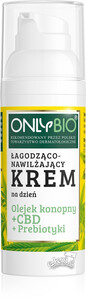 Krem do twarzy łagodząco-nawilżający olejek konopny prebiotyki na dzień ECO 50ml Only Bio