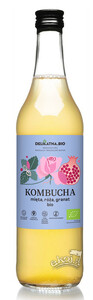 Kombucha z miętą, różą i granatem BIO 500ml Delikatna (Zakwasownia)
